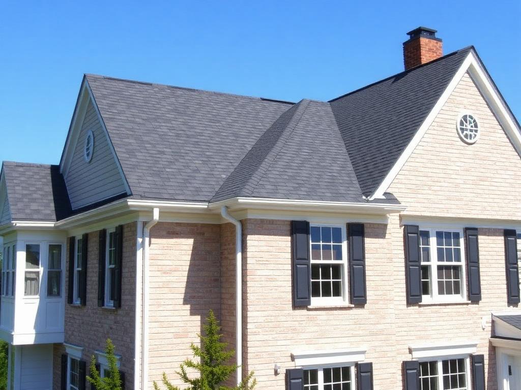 Storm-Damaged Colonial in Arlington, VA — after roof replacement