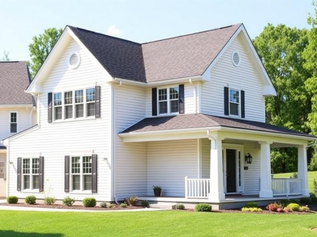 Wind-Lifted Two-Story in Fairfax, VA — after roof replacement