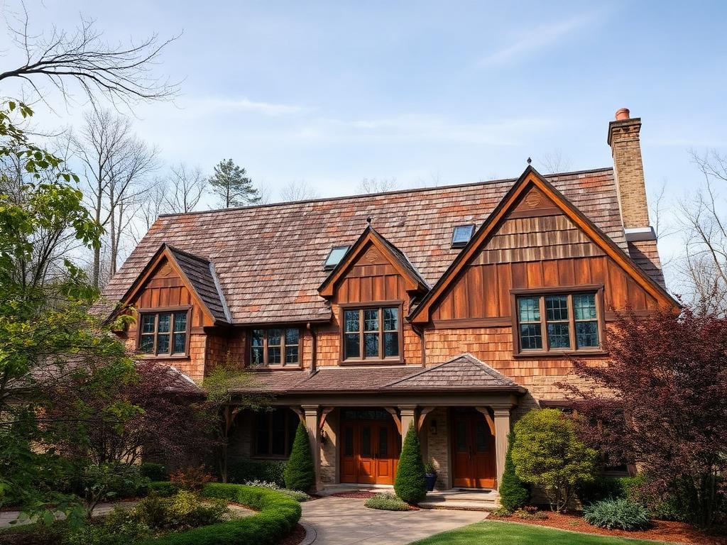 Cedar Shake Upgrade in Bethesda, MD — before roof replacement